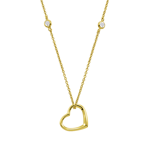 Heart- necklace yellow gold , VOGUE..