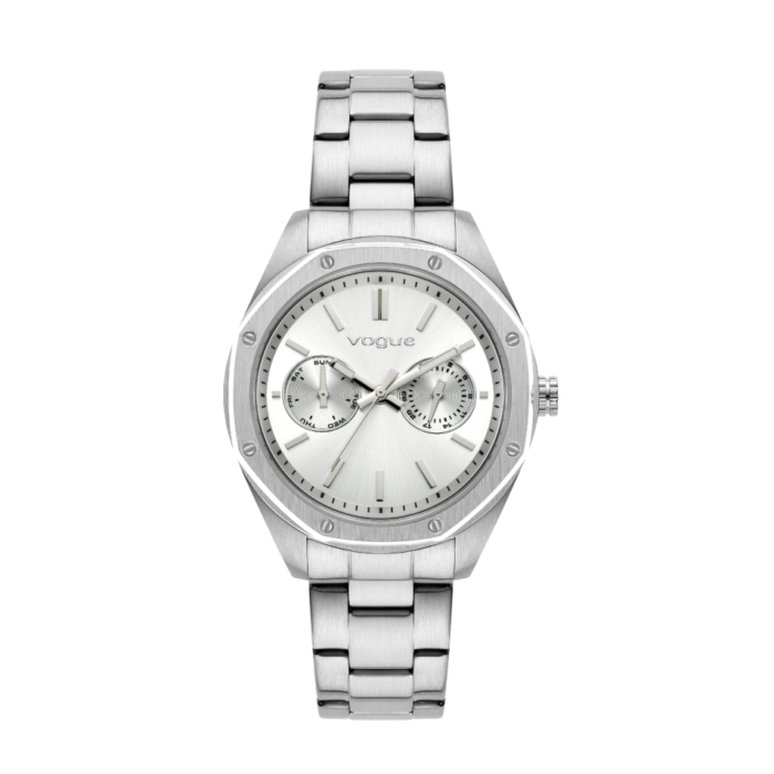 Vogue Portofino watch silver metallic dial & silver stainless steel bracelet