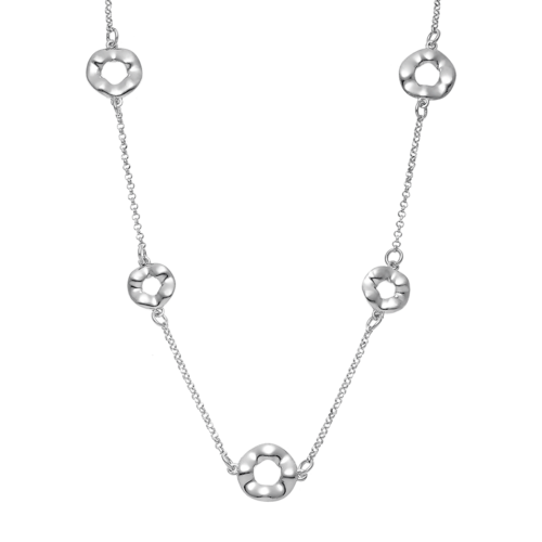 Vogue necklace with circle motifs in Silver 925