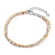 Vogue chain bracelet in three platings Silver 925