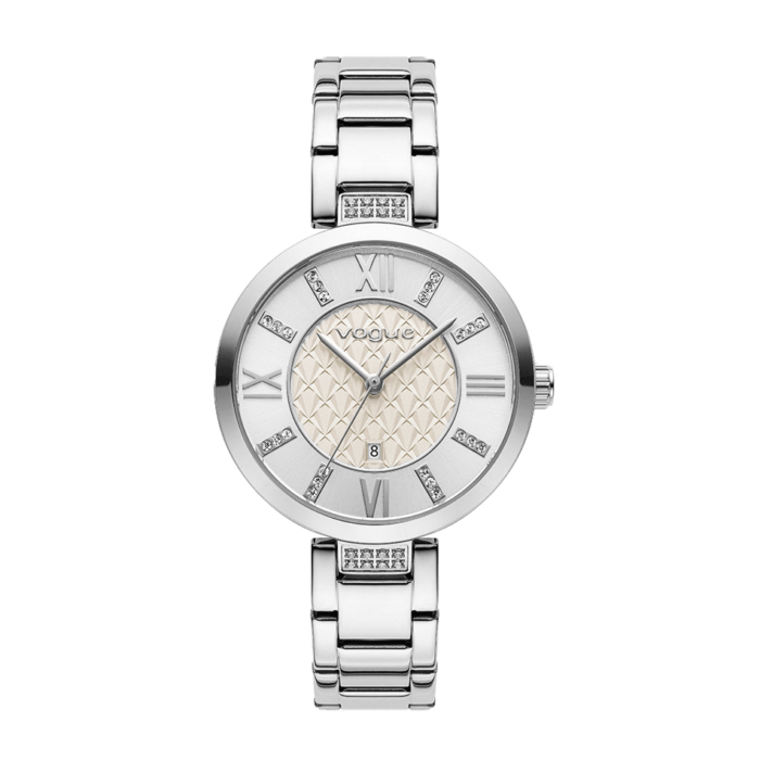 Vogue Sweet watch silver stainless steel bracelet and silver dial