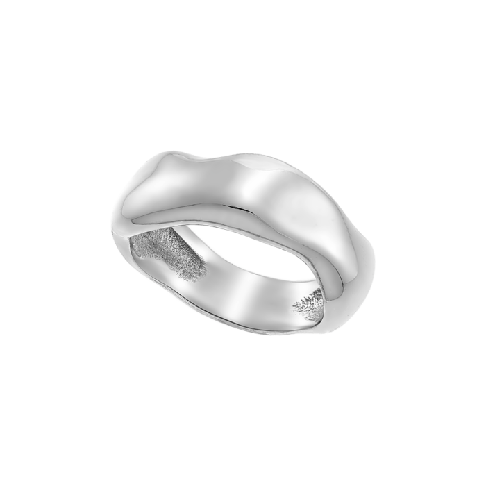 Vogue ring with waves made of Silver 925