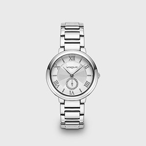 Vogue Elegant watch silver stainless steel bracelet and silver dial