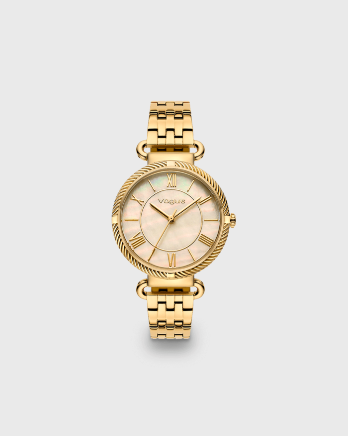 Vogue Melissa watch iridescent champagne dial and gold stainless steel bracelet