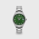 Vogue Reina watch green dial and silver stainless steel bracelet Diameter 34mm