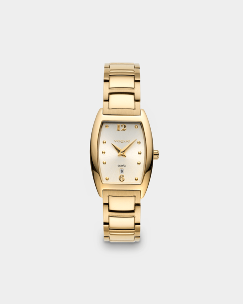 Vogue Marion watch, gold stainless steel bracelet and champagne dial