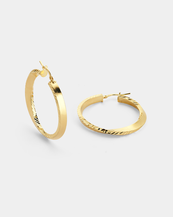 Vogue hoop earrings in gold-plated Silver 925