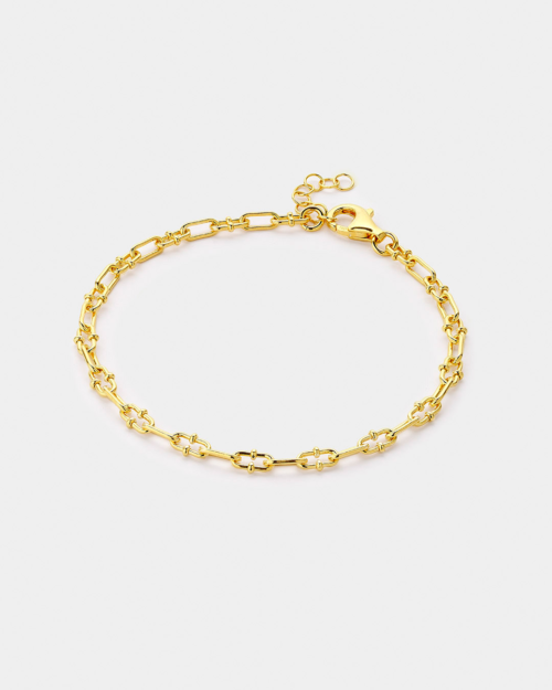 Vogue chain bracelet gold-plated Silver 925