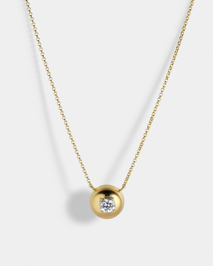 Vogue necklace dome design in gold-plated Silver 925