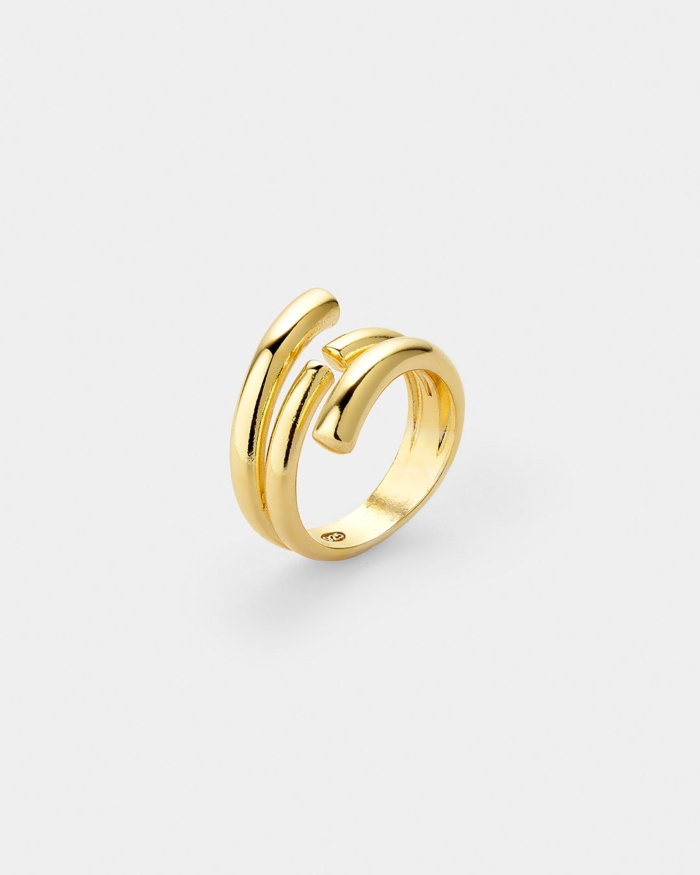 Vogue ring in gold-plated Silver 925