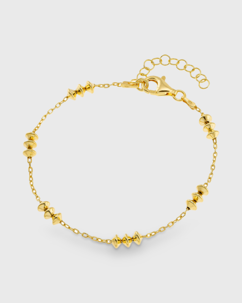 Vogue bracelet with distinctive design in gold-plated Silver 925