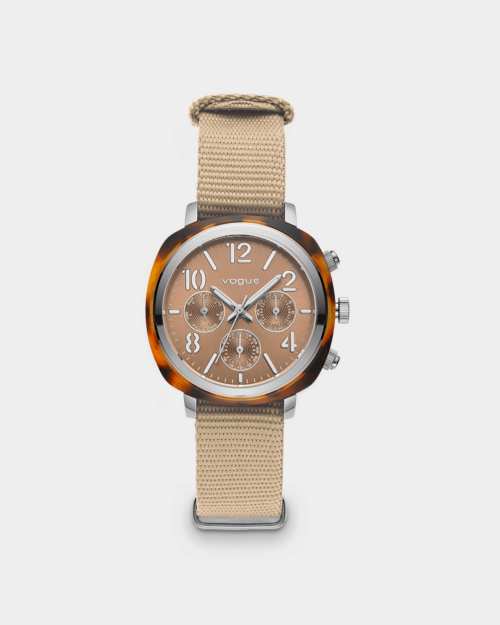 Vogue Colette watch brown acetate and nude dial