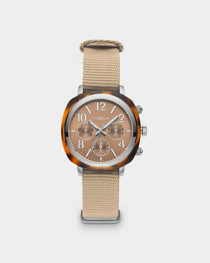 Vogue Colette watch brown acetate and nude dial