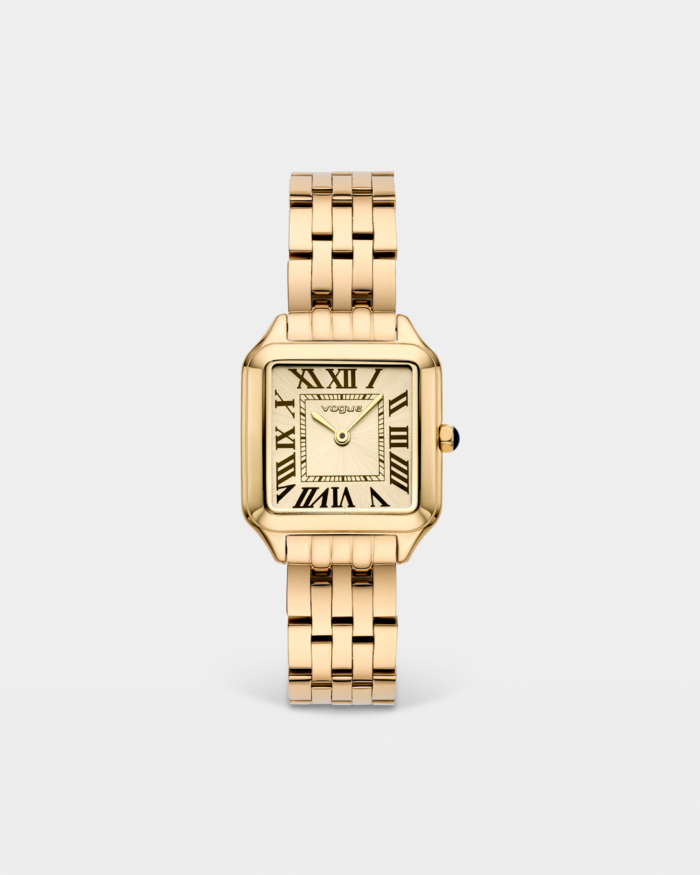 Vogue Victoria watch gold stainless steel bracelet and champagne dial