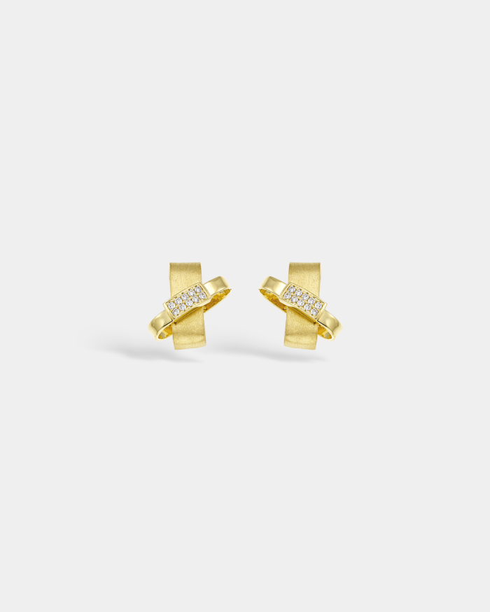 Vogue earrings in gold-plated Silver 925 and white zircons