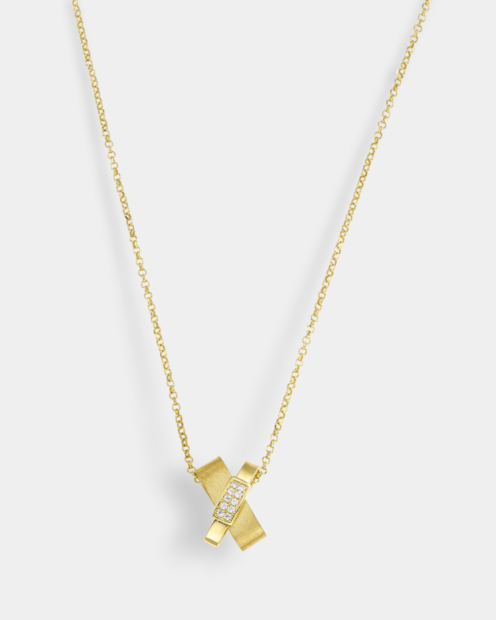 Vogue necklace in gold-plated Silver 925 and white zircons