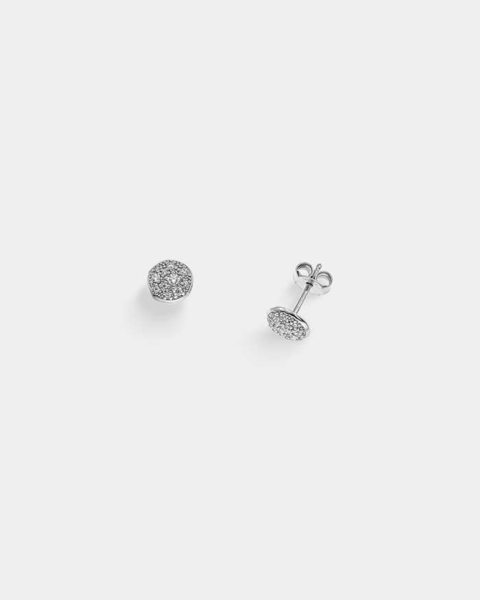 Vogue stud earrings in Silver 925 and white zircons