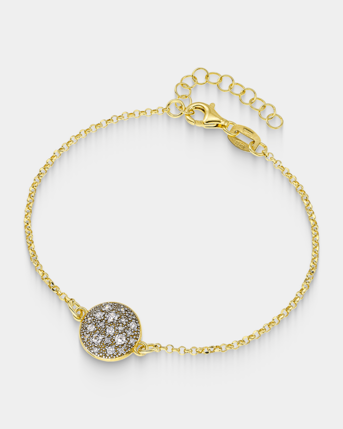 Vogue bracelet in gold-plated Silver 925 and white zircons
