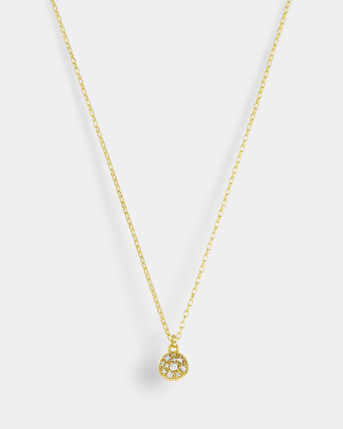 Vogue necklace in gold-plated Silver 925 and white zircons