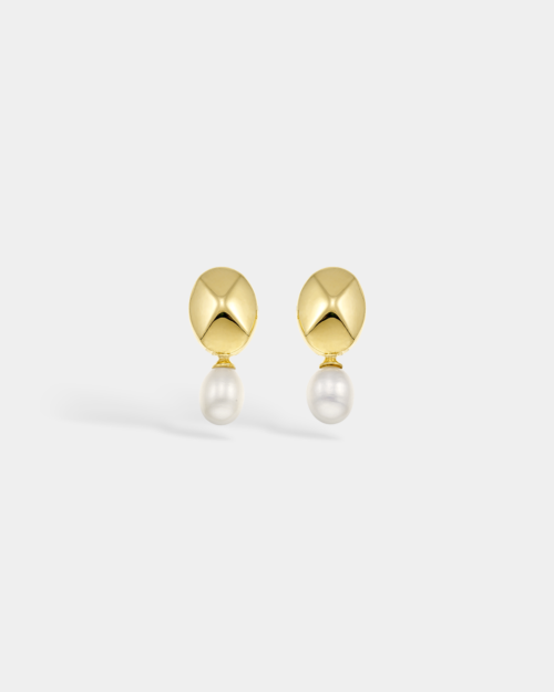 Vogue earrings in gold-plated Silver 925 and white pearl