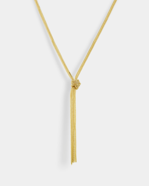 Vogue necklace with knot design in gold-plated Silver 925