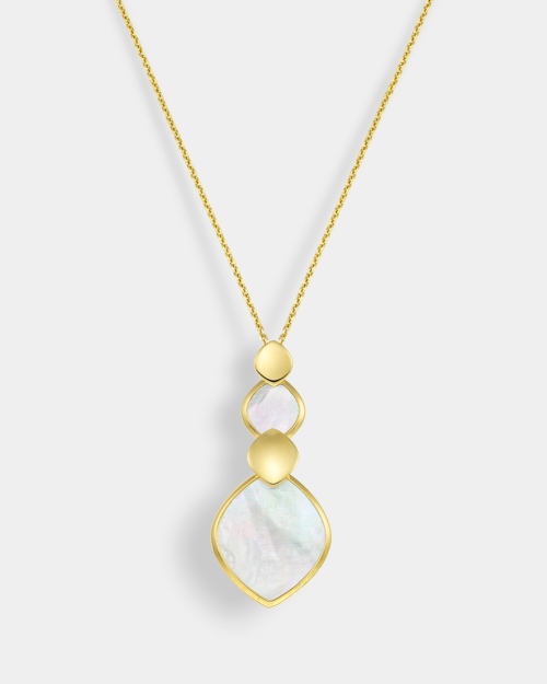 Vogue necklace with mother of pearl and gold-plated Silver 925