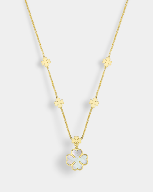 Vogue flowers necklace in gold plated Silver 925
