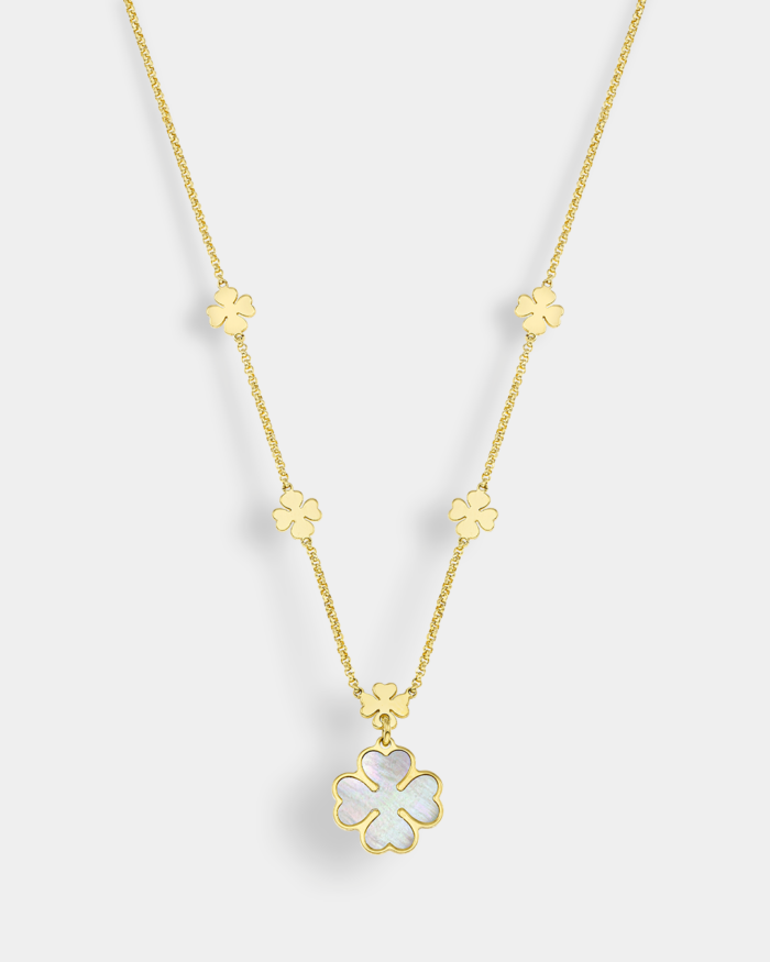 Vogue flowers necklace in gold plated Silver 925