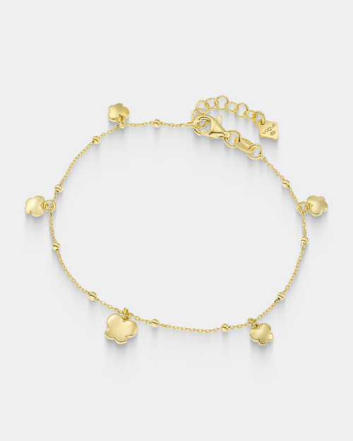 Vogue bracelet with charms in gold-plated Silver 925