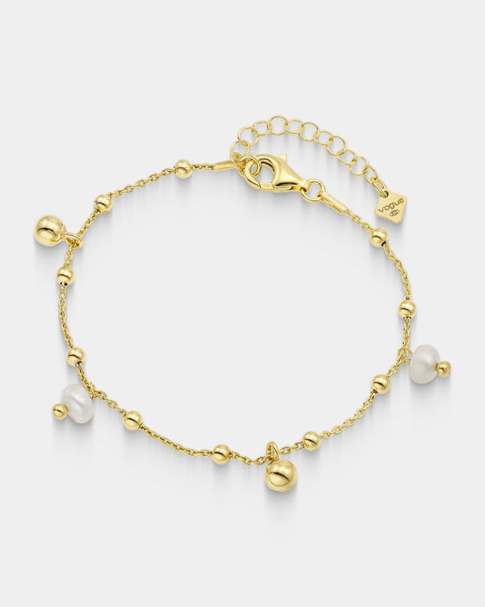 Vogue charm bracelet in gold-plated Silver 925