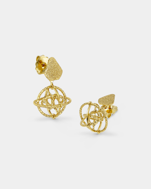 Vogue sphere earrings in gold-plated Silver 925