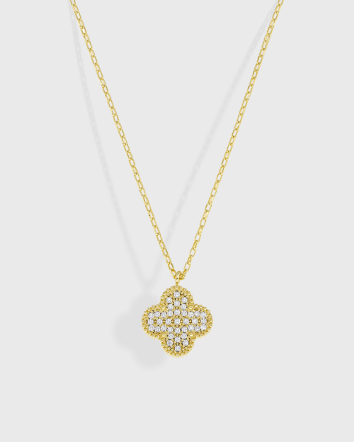 Vogue necklace with four-leaf clover motif in gold-plated Silver 925