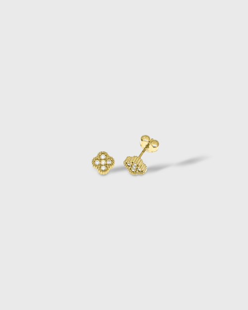Vogue earrings with four-leaf clover design in gold-plated Silver 925