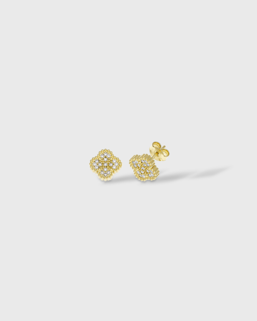Vogue earrings with four-leaf clover design in gold-plated Silver 925