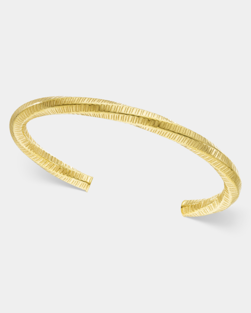 Cuff bracelet in gold-plated Silver 925°