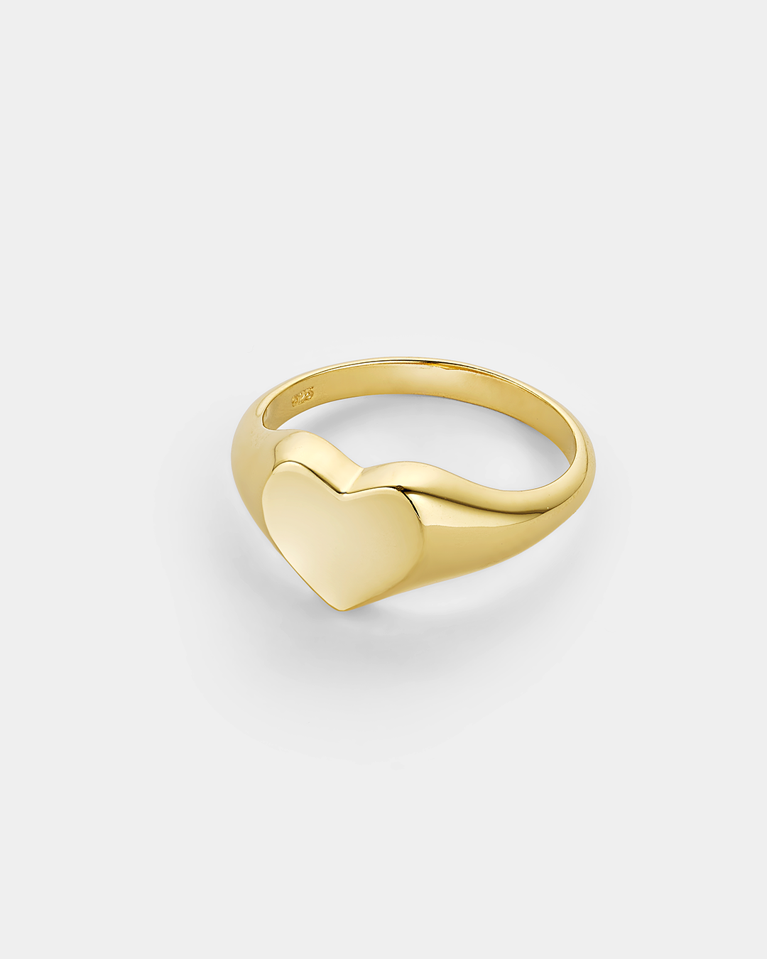 20170346101 Heart chevalier ring in gold-plated Silver 925°