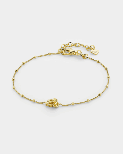Bracelet with sculpted design in gold-plated Silver 925°