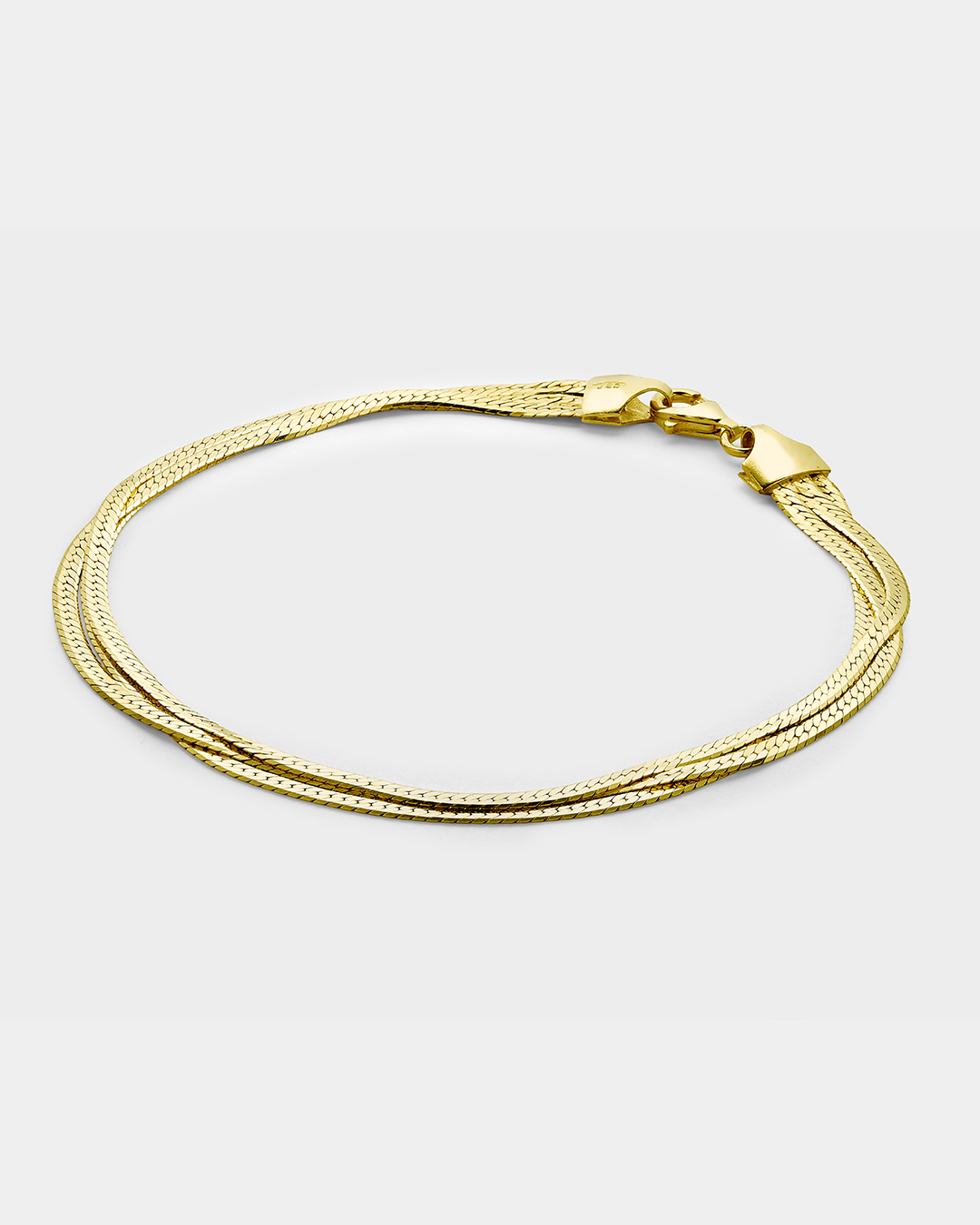 20170618301 Snake chain bracelet in gold-plated Silver 925°