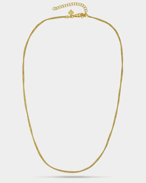 Snake chain necklace in gold-plated Silver 925°