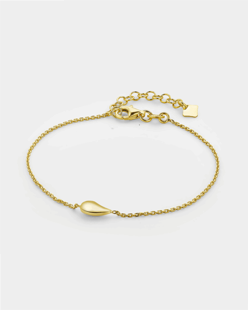 Teardrop bracelet in gold-plated Silver 925°