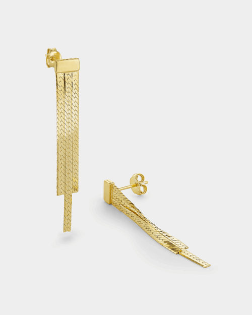 20172518201 Chain earrings in gold-plated Silver 925°