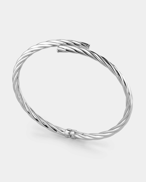 Twisted cuff in gold-plated Silver 925°