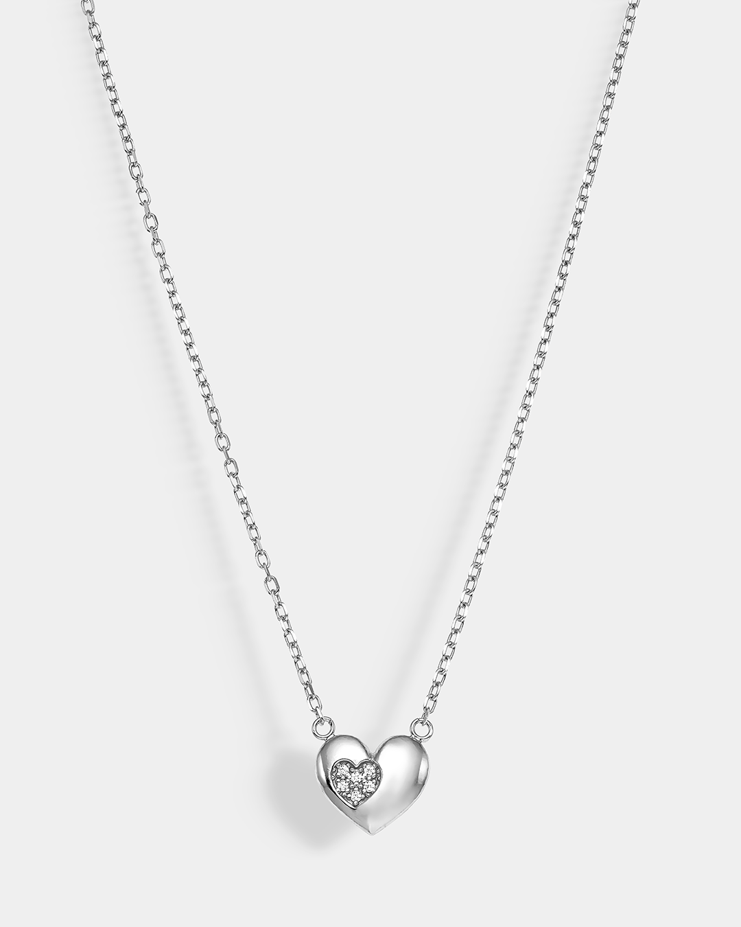 20176334403 Cut-out heart necklace in Silver 925°