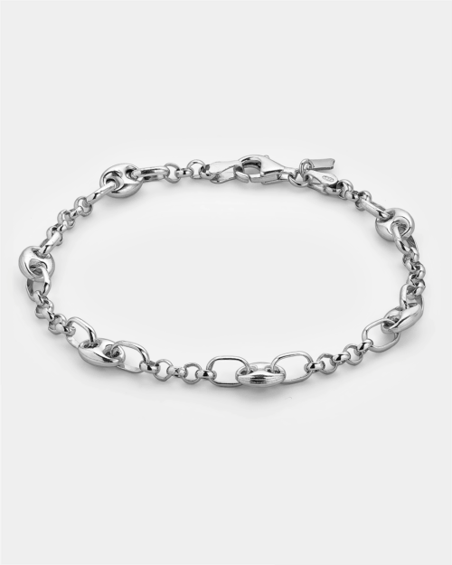 Bold link bracelet in Silver 925°