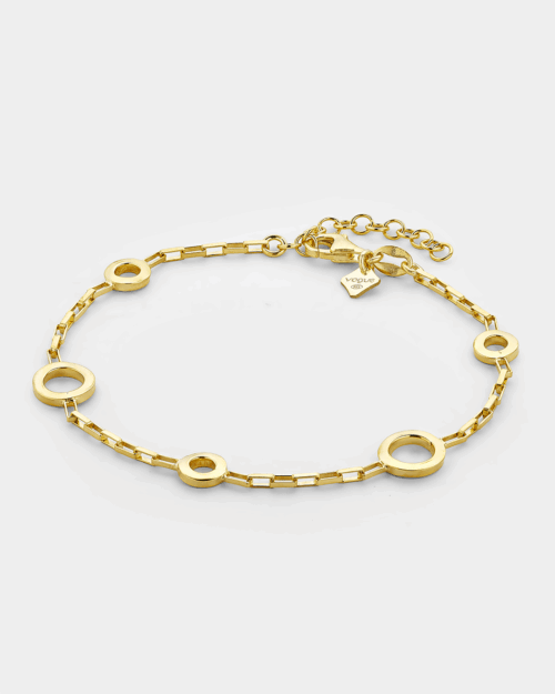 Hoop chain bracelet in gold-plated Silver 925°