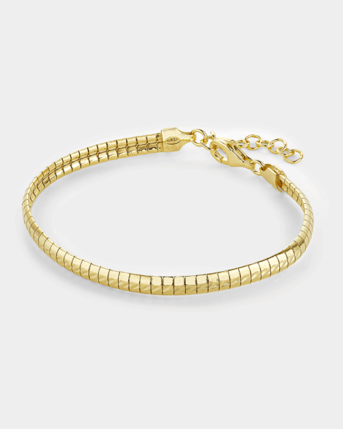 Box chain bracelet in gold-plated Silver 925°