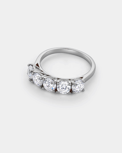 Five stones ring in Silver 925°