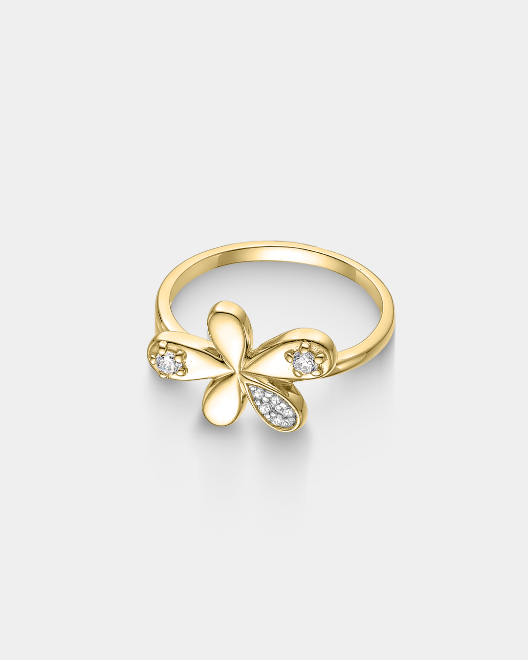 20171602111 Flower ring in gold-plated Silver 925°