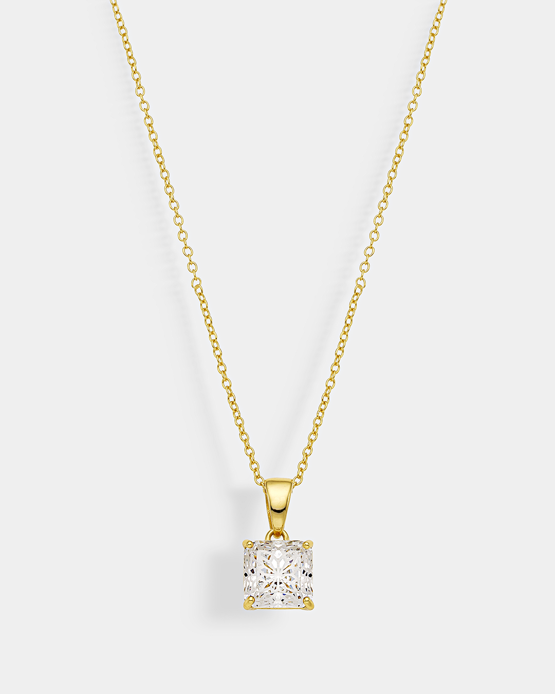 20173155411 Solitaire necklace in gold-plated Silver 925°